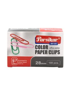 گیره کاغذ پارسیکار مدل JM738 بسته 100 عددی